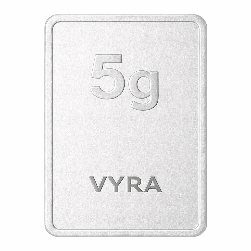 PG 5 Gram Silver Mint Bar 24k (99.9%)