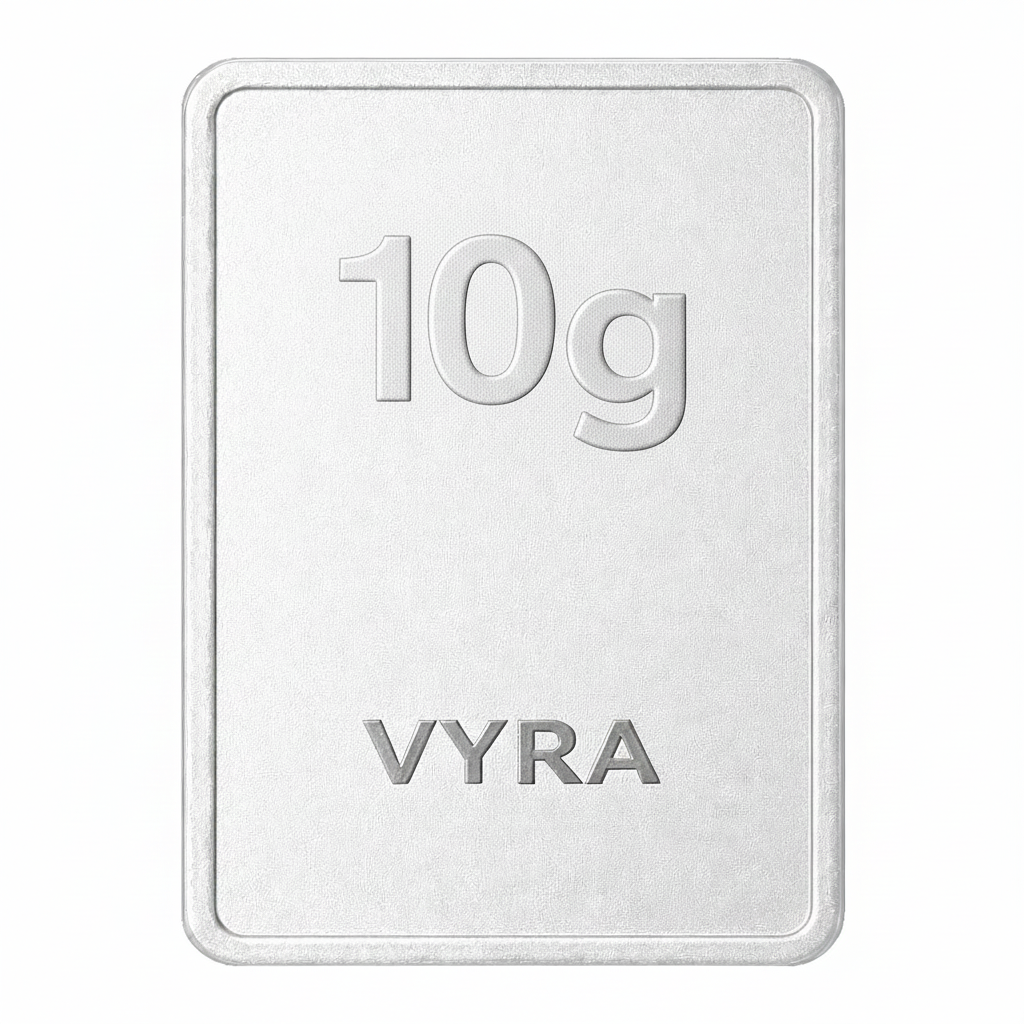 PG 10 Gram Silver Mint Bar 24k (99.9%)